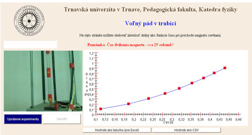 Voľný pád v trubici